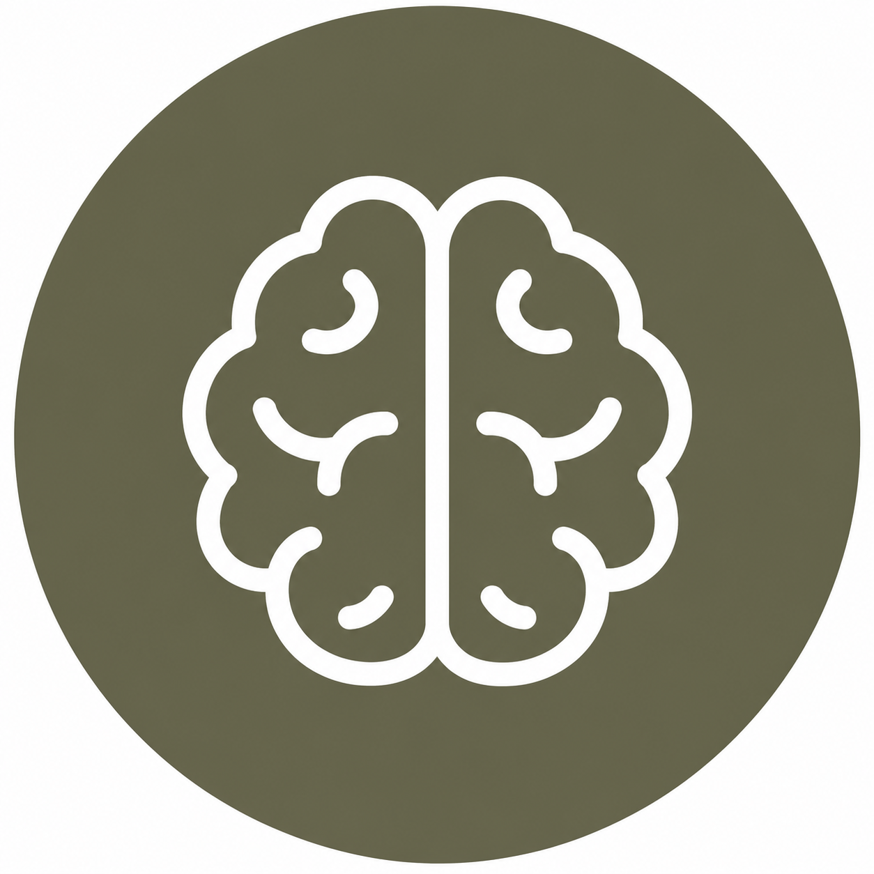 Brain with heart icon