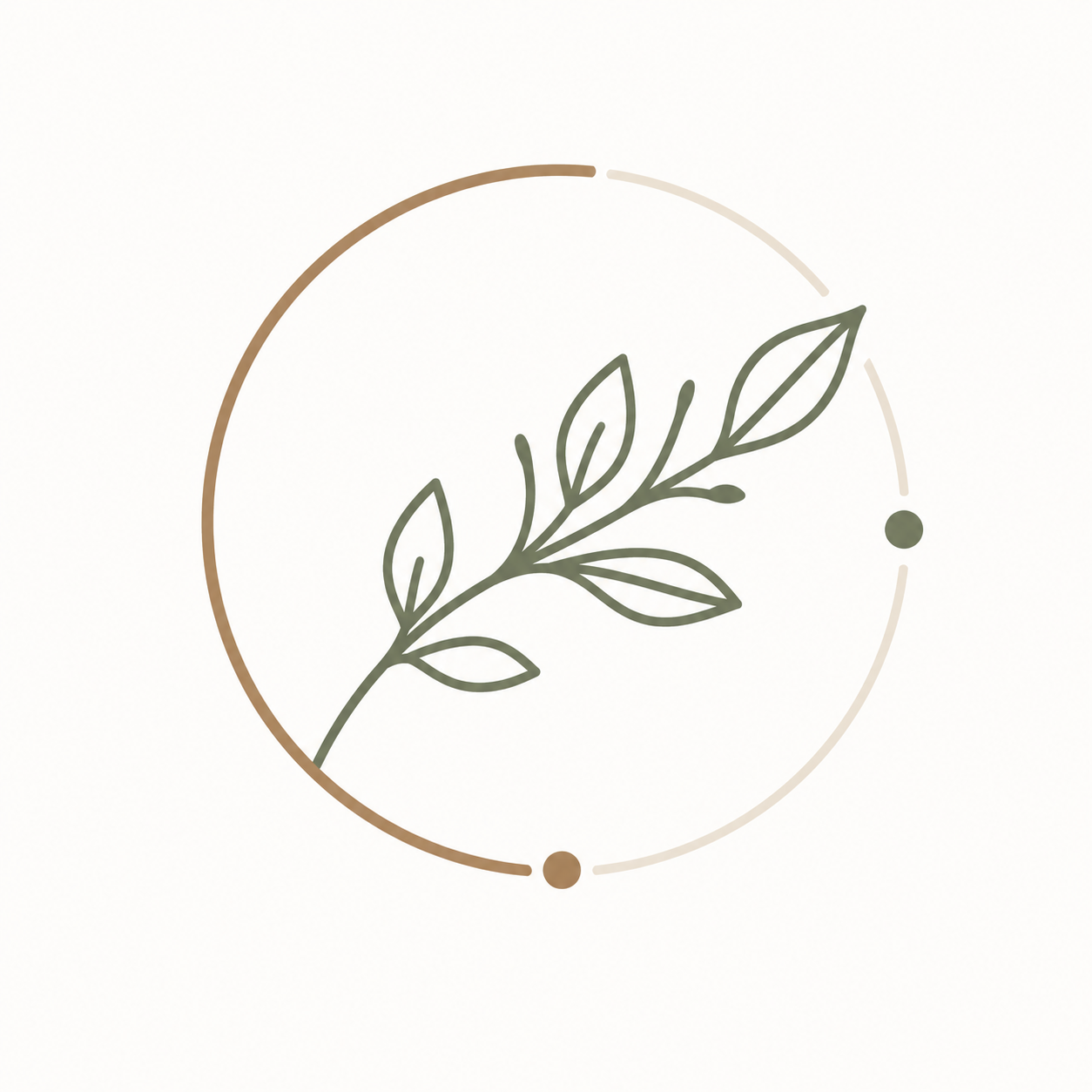 Decorative leaf icon