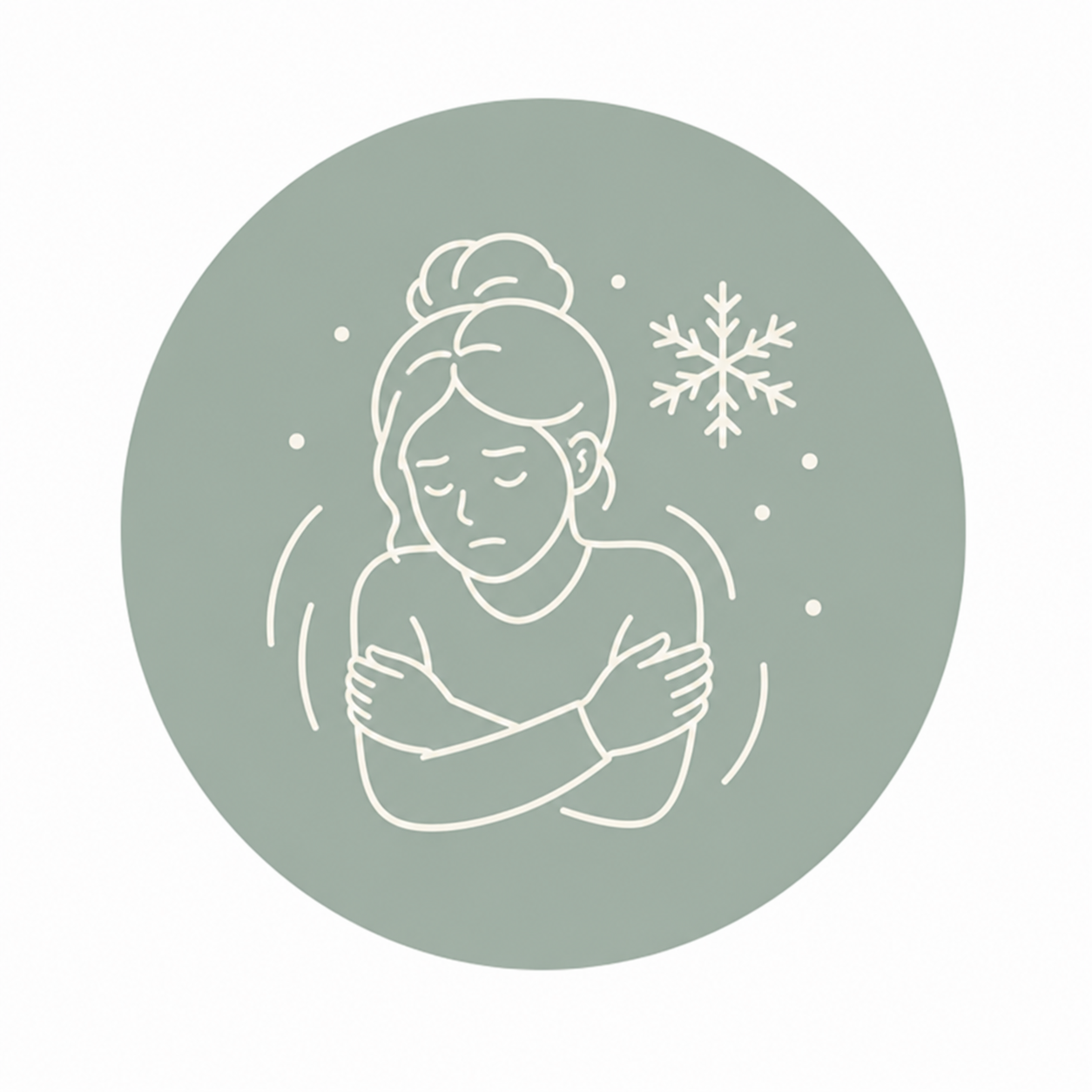 Freezing in conflict icon