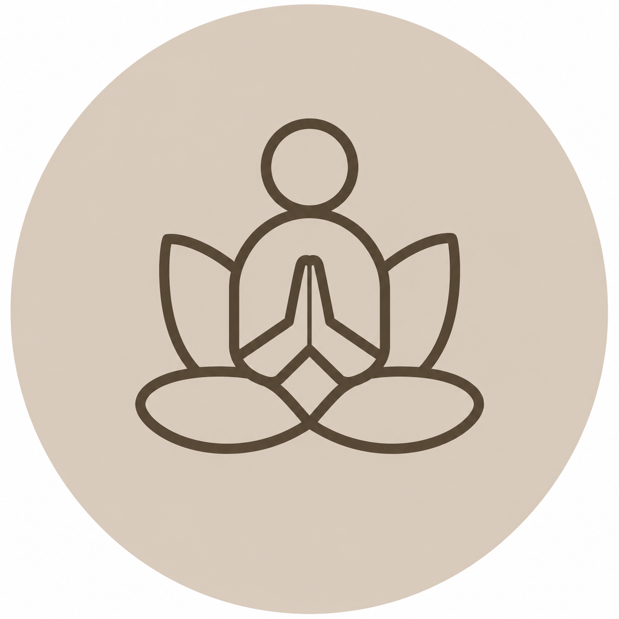 Lotus meditation icon